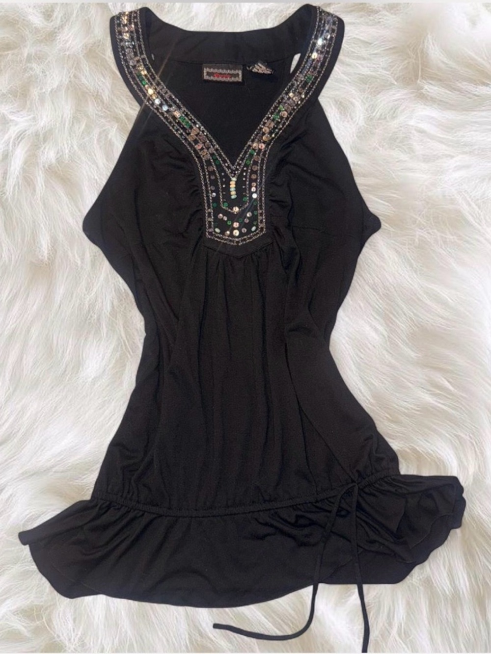 Vintage Y2K Bohemian Beaded Tank ✨